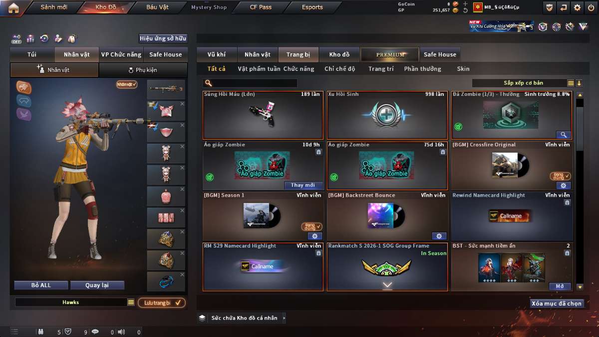 shop acc cf uy tin gia re